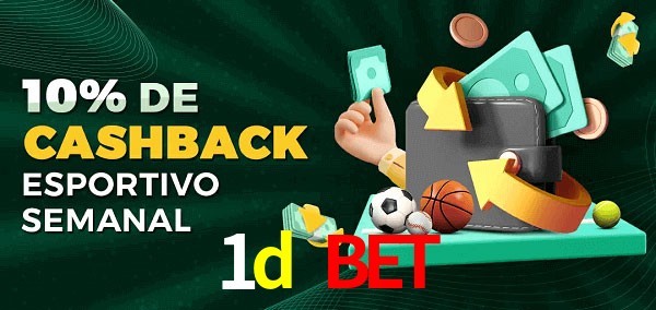 10% de bônus de cashback na 1d bet