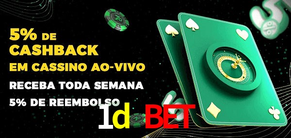 Promoções do cassino ao Vivo 1d bet